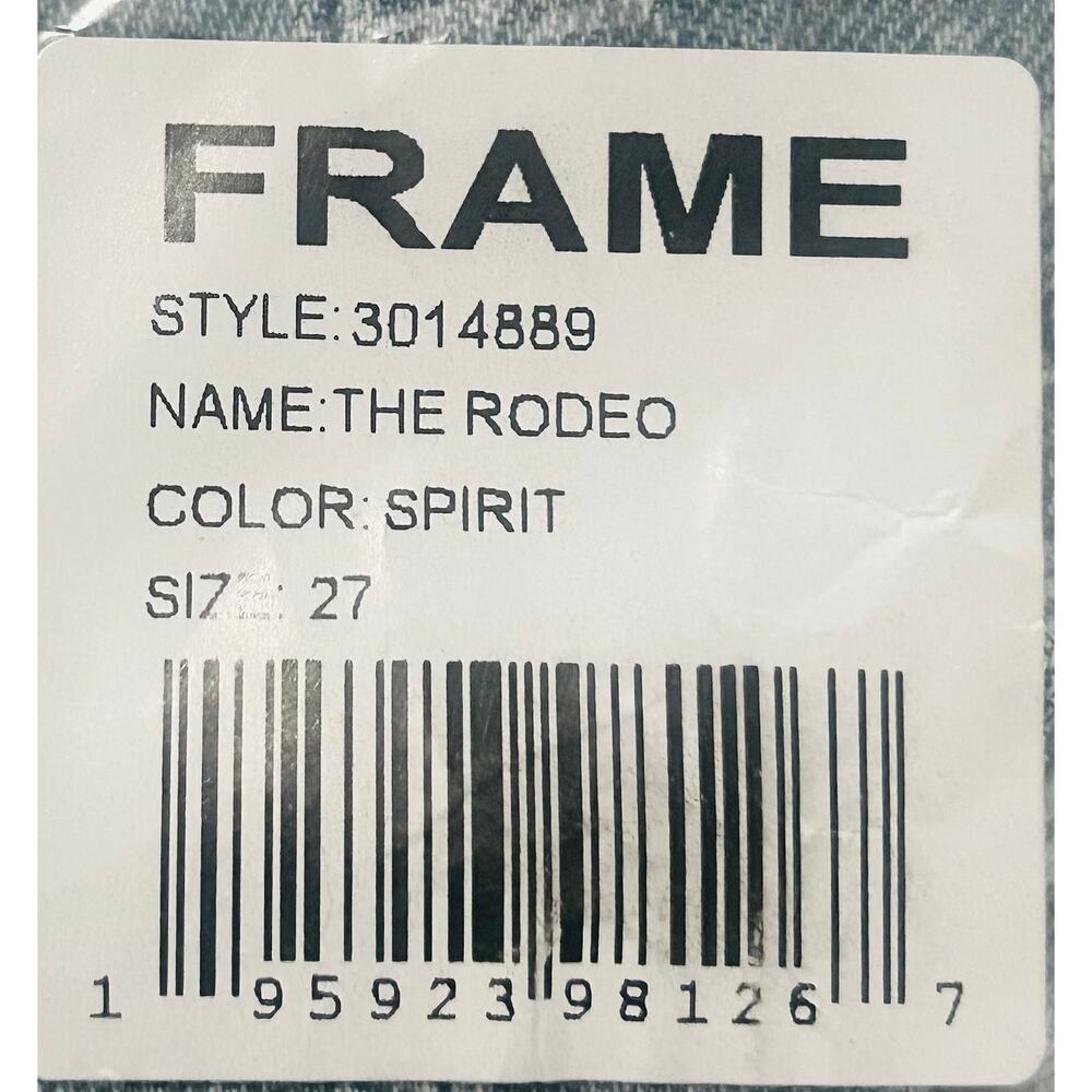 Frame "The Rodeo" Jeans. Size 27. Color Spirit. Low Rise Boot Cut. - Picture 10 of 10